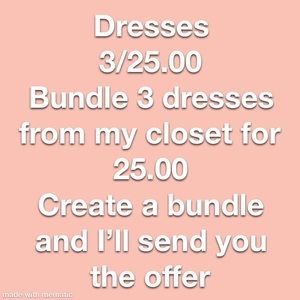 3/25.00 Dresses